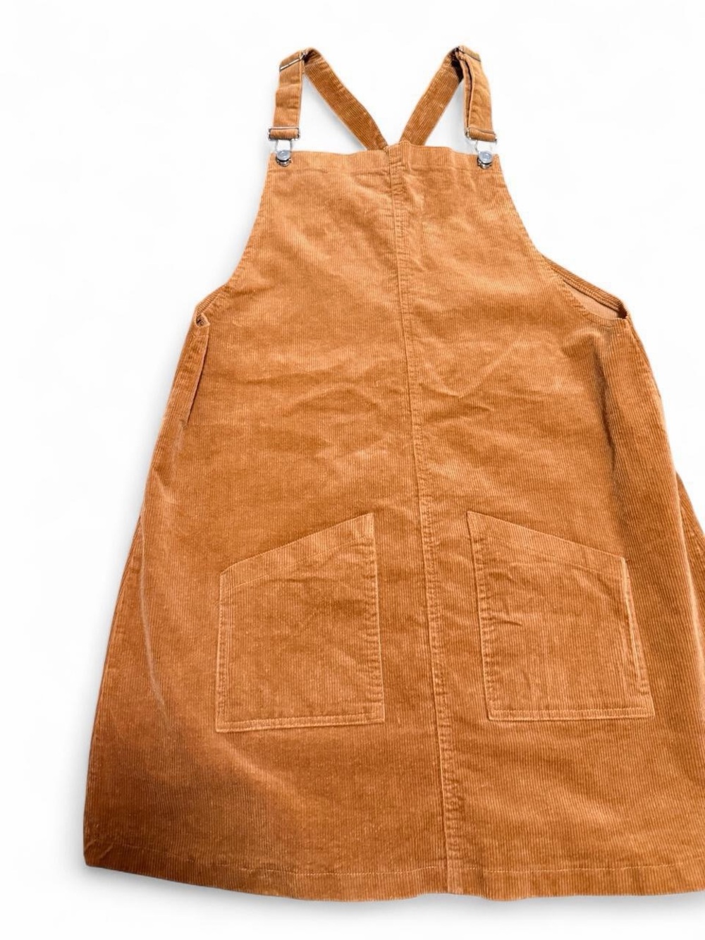 Altar'd State Rust Corduroy Pinafore Dress